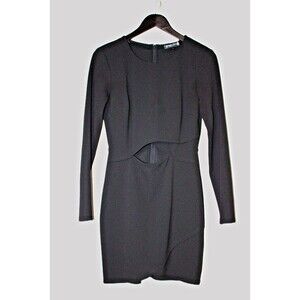 Midnight Doll Size Jr Medium Black Cut Out Mini Dress